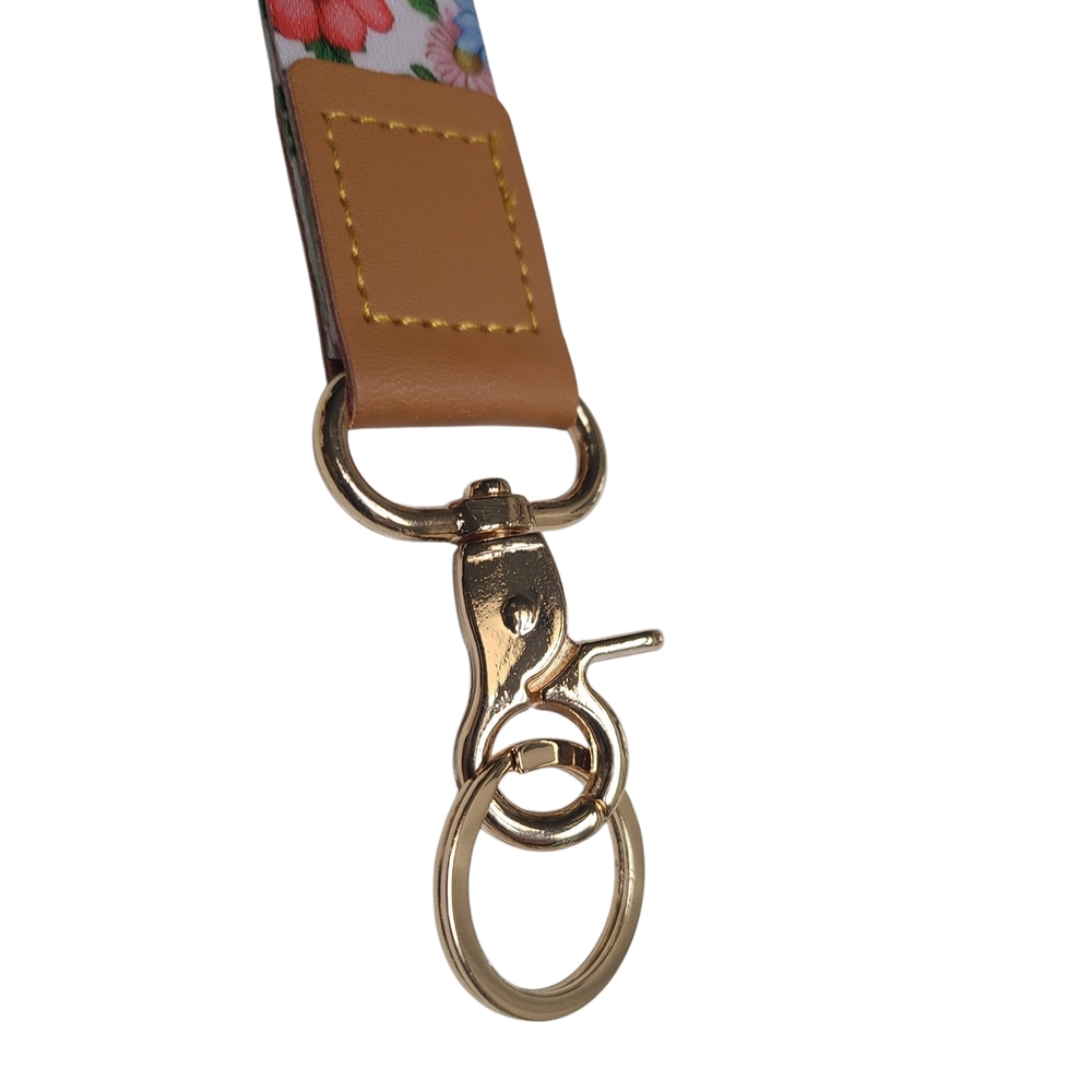 Yonlevres Wristlet Lanyard Floral For Phone Keys Passport 16" Diameter Brand New - Picture 2 of 9